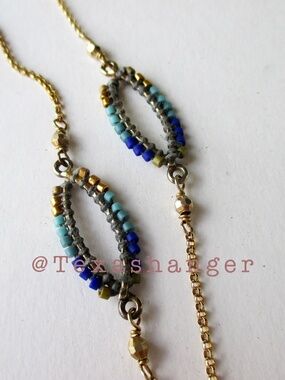 NEW Chan Luu 42” Sterling Beaded Station Necklace